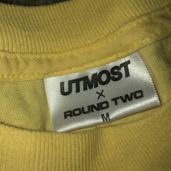 Round Two Utmost tee yellow M - Picture 2 of 3